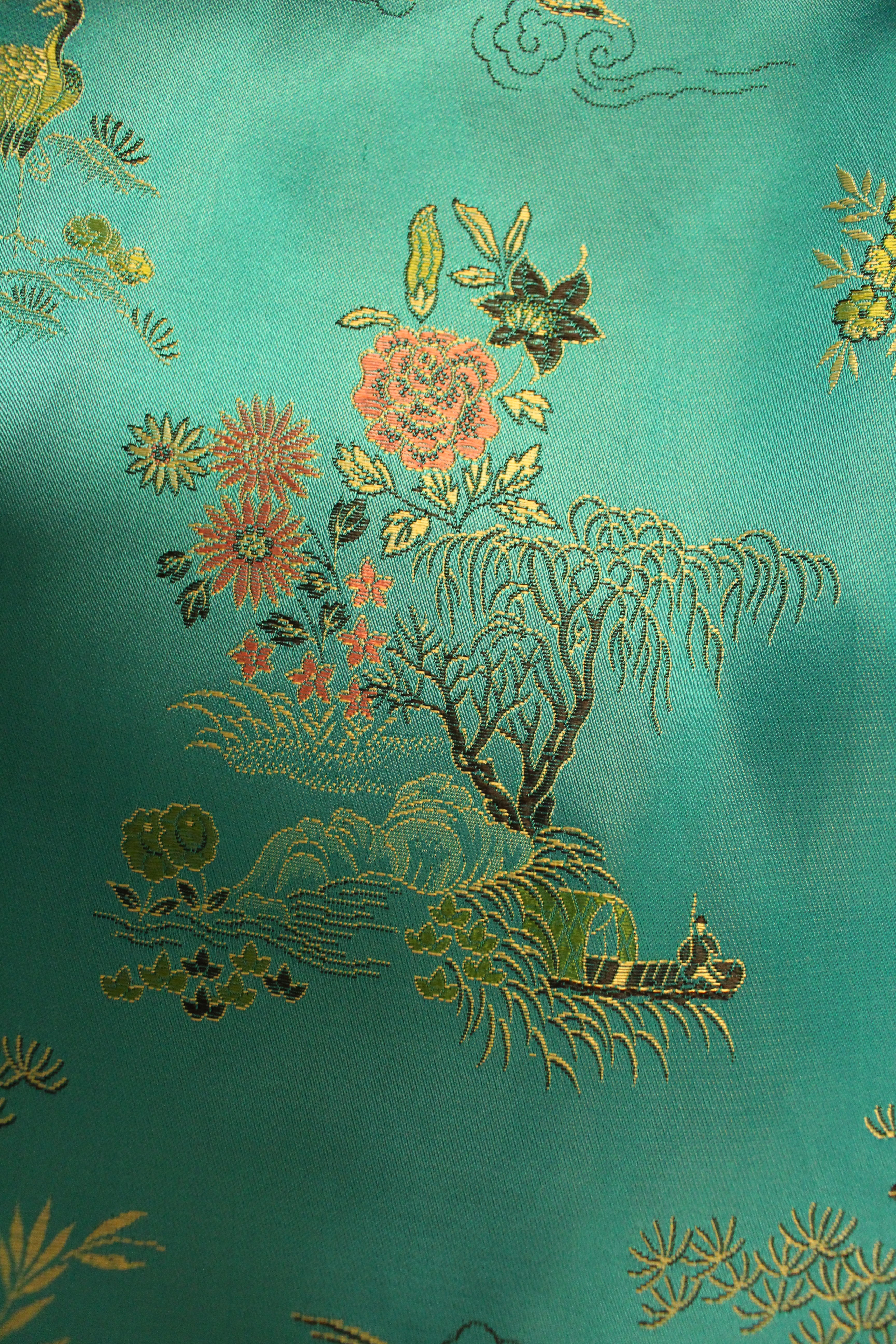 Blue-gold reversible Chinese silk top, from Unicorn, 5 Ship Street, Oxford