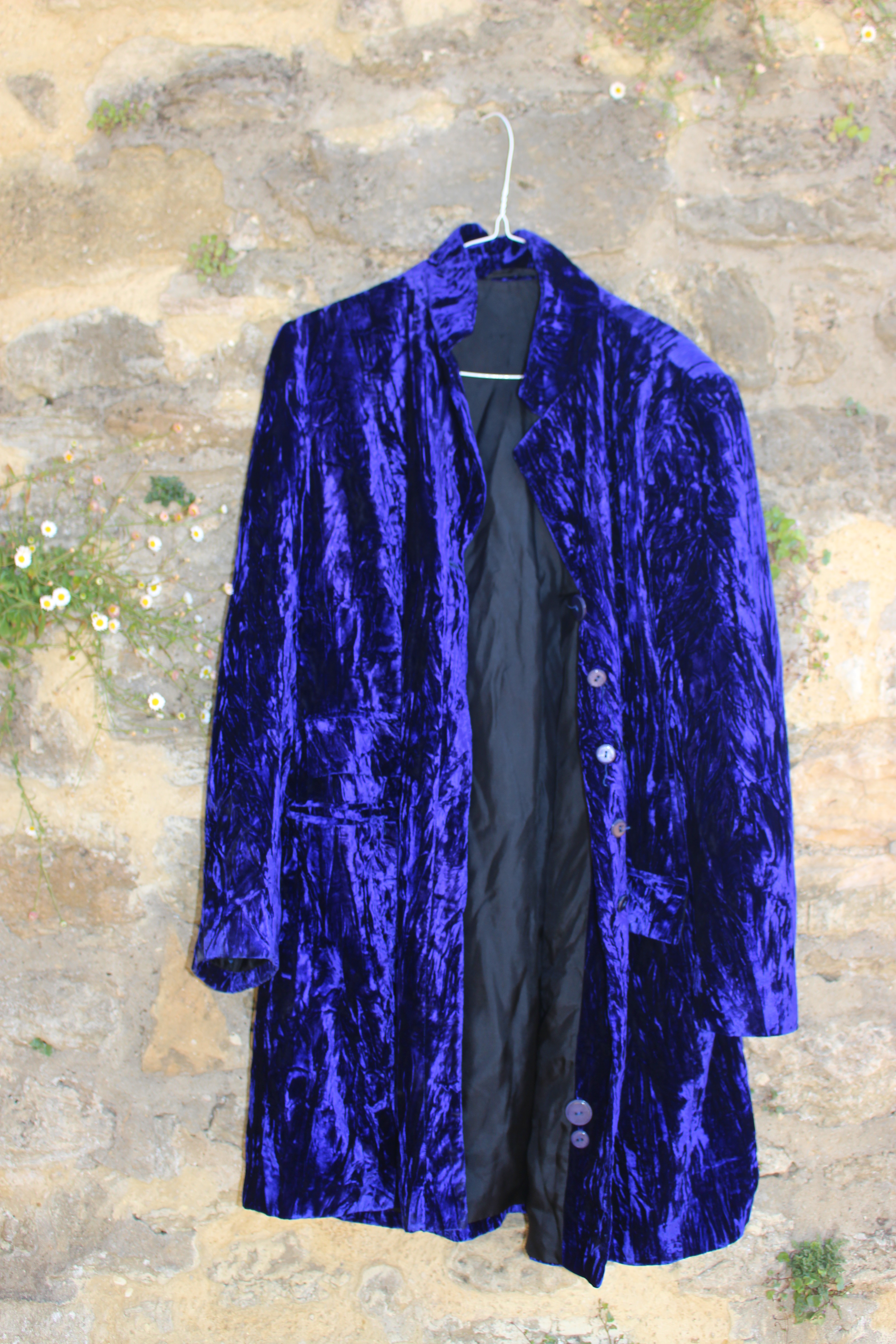 Bright indigo coat