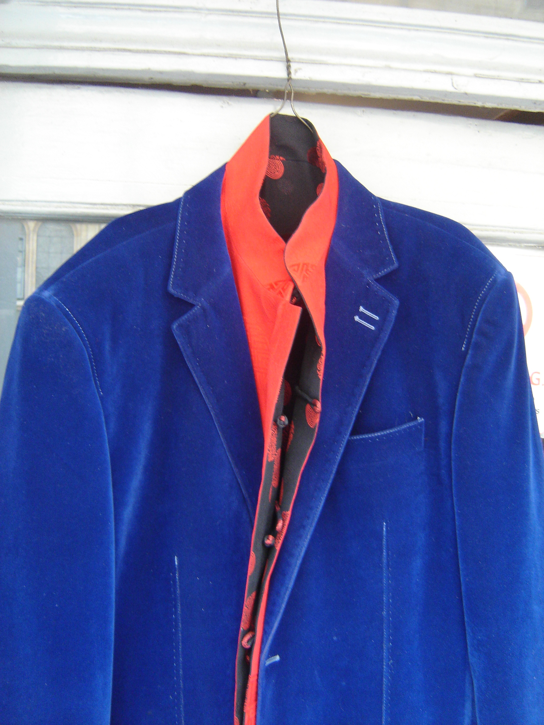 Falabella indigo velvet jacket