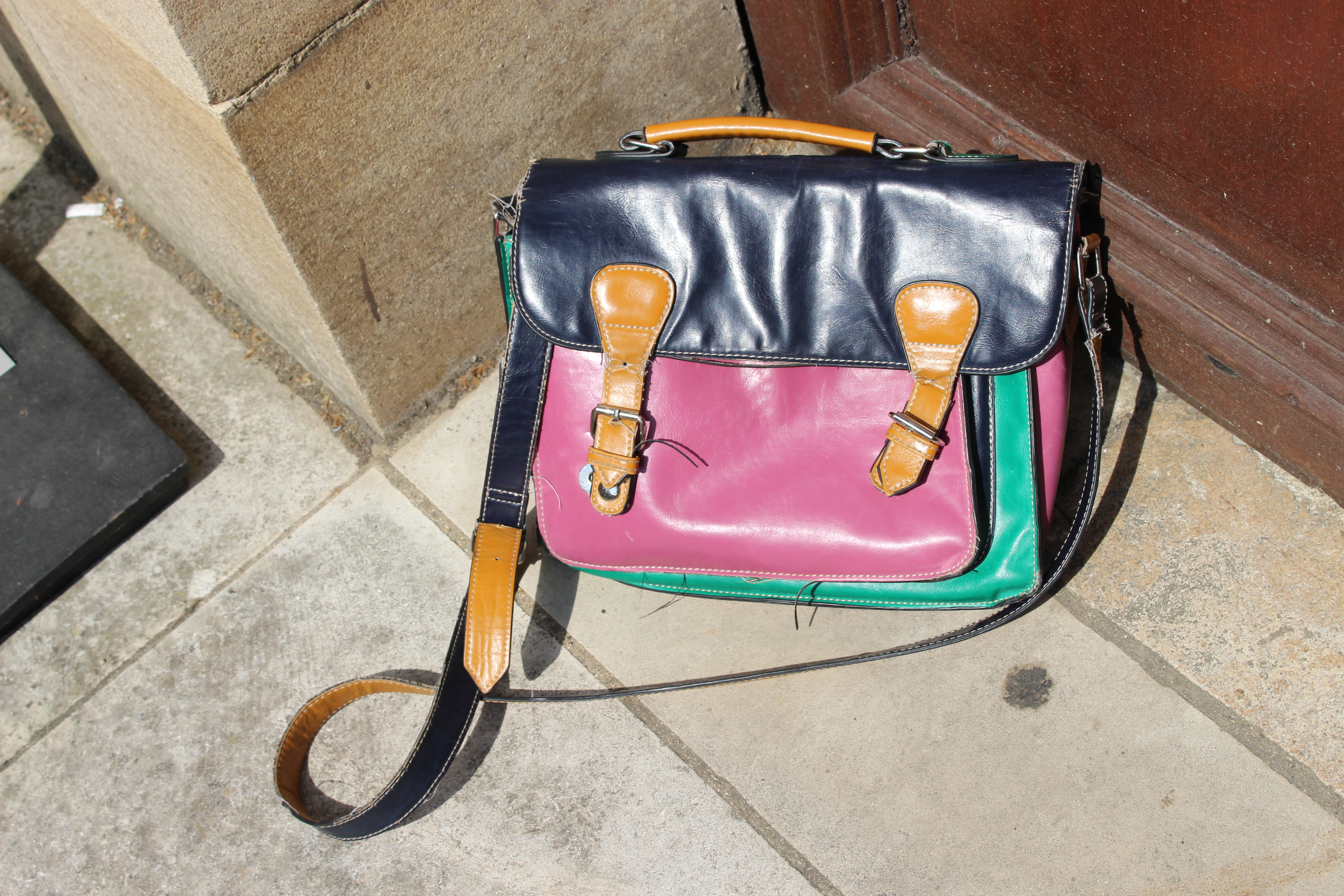 Multicoloured satchel bag, from Fez, 71 Golborne Road, London