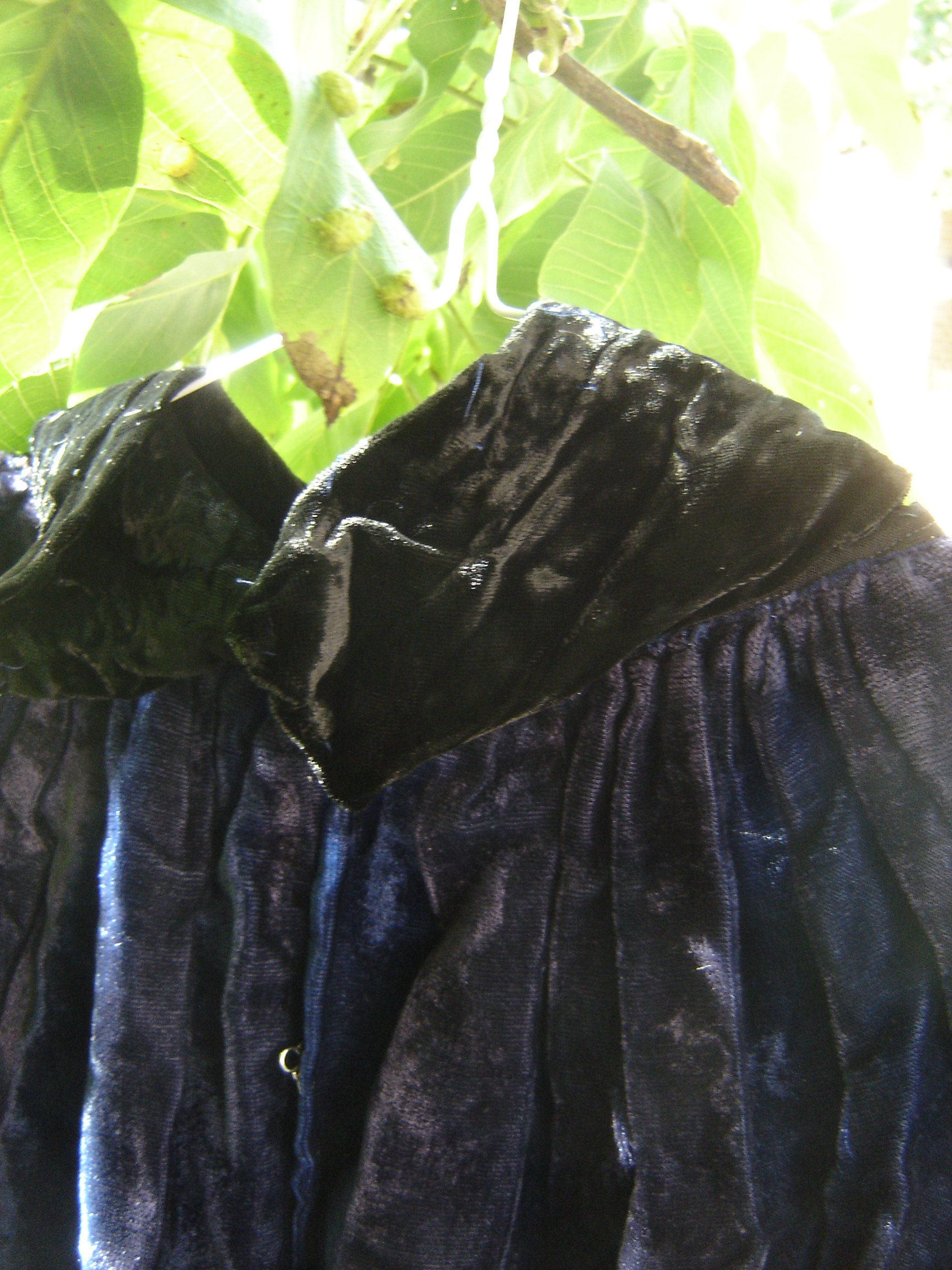 Short blue velvet cape, from Unicorn, 5 Ship Street, Oxford