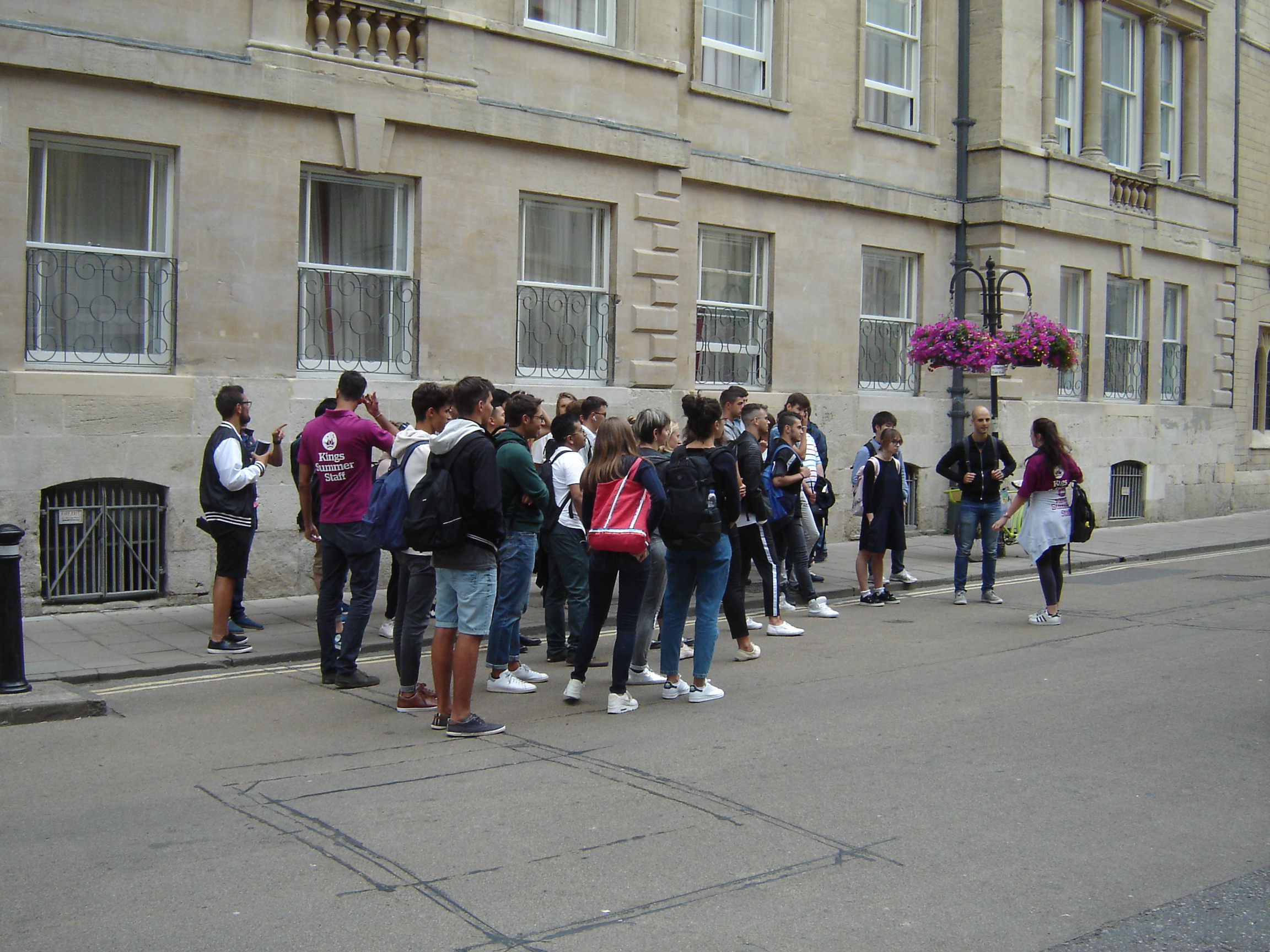 Drab people in Broad Street, Oxford