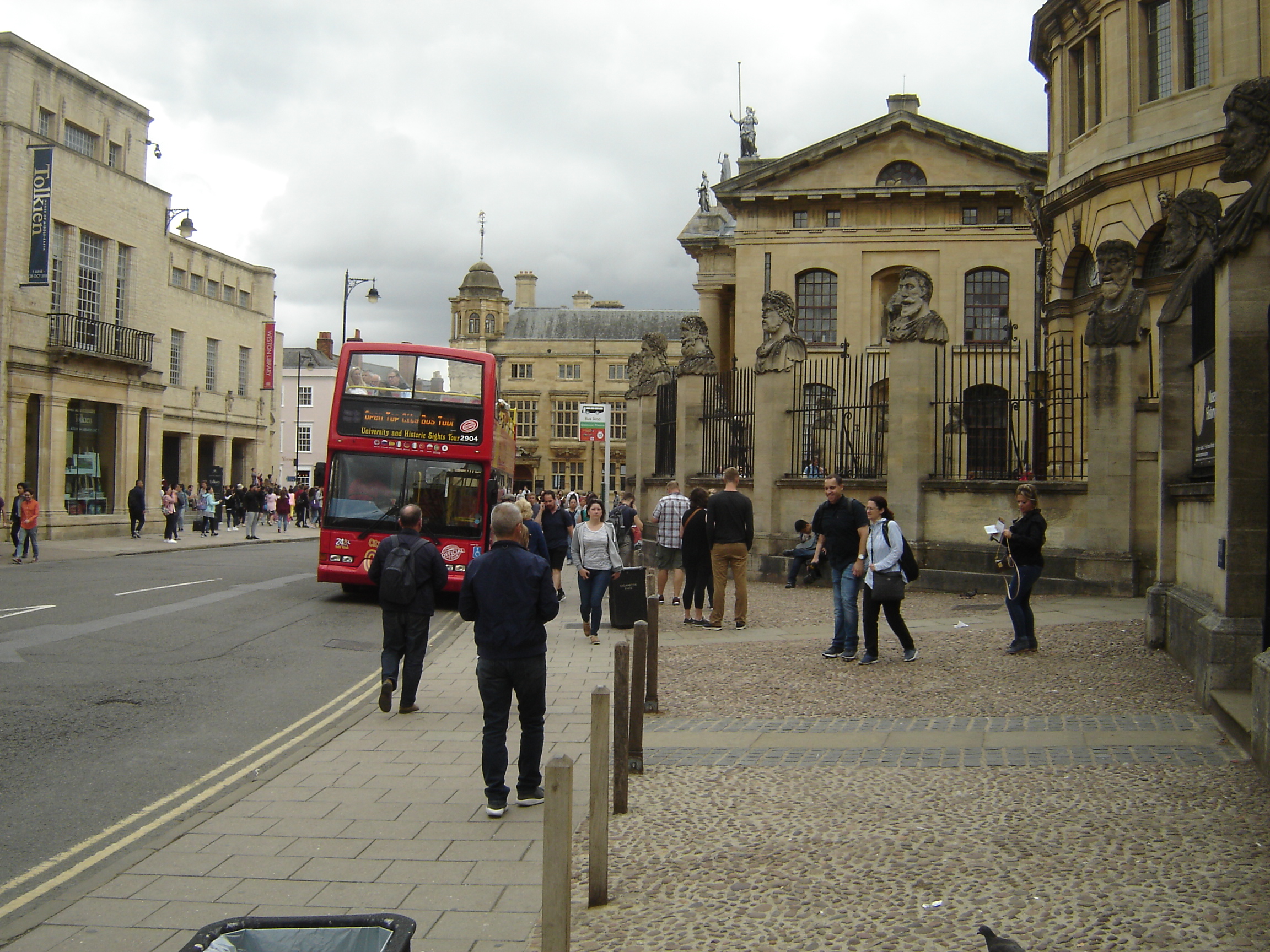 Drab people in Broad Street, Oxford