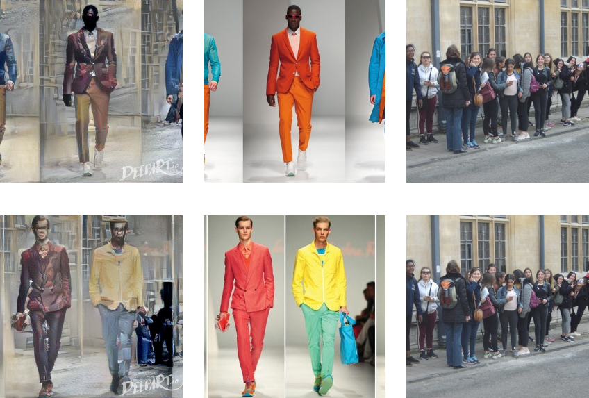 Salvatore Ferragamo's Milan 2013 spring/summer men's collections, 
decoloured to approximate the colours of a group of drab tourists in Ship 
Street Oxford.