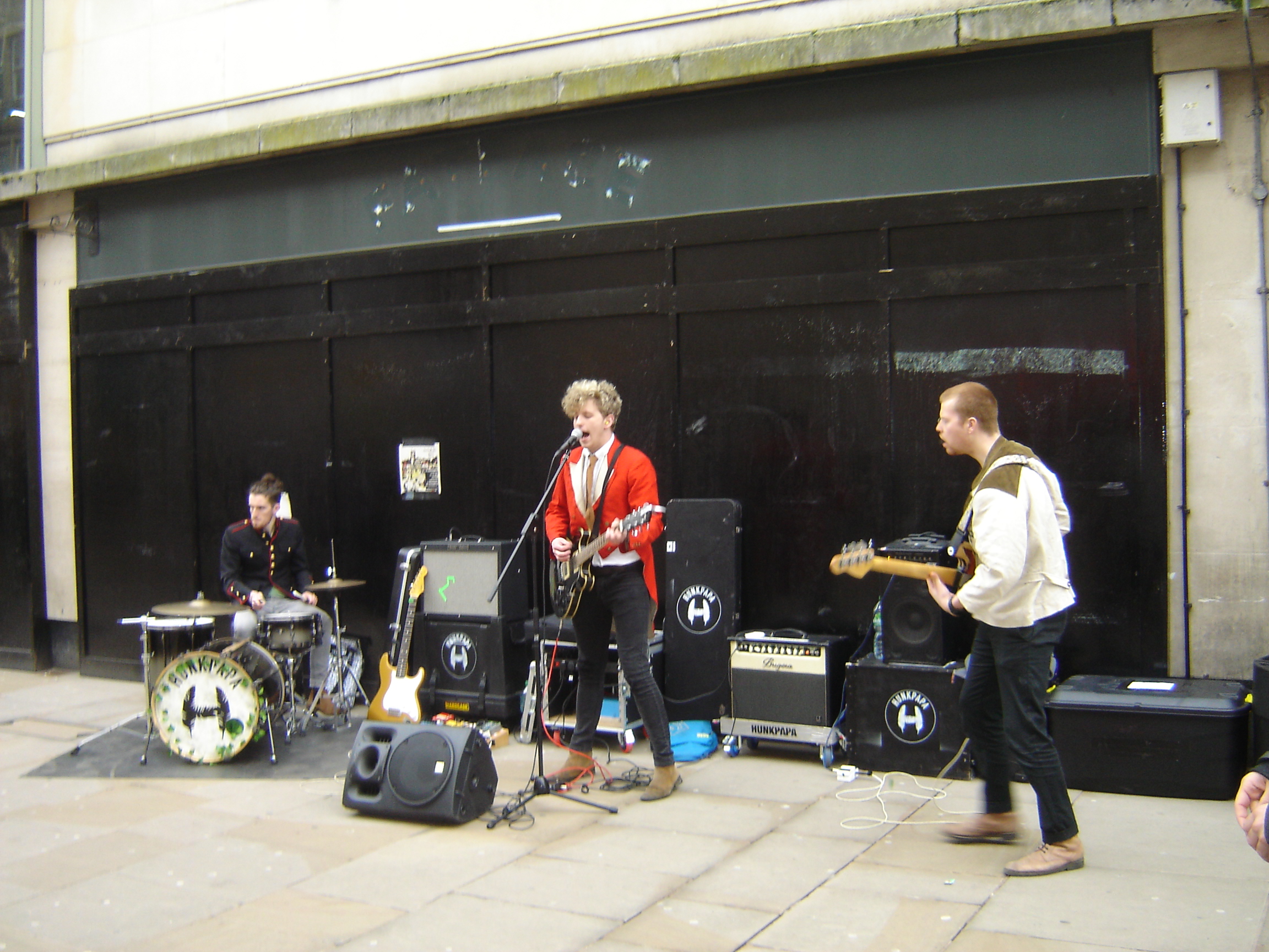 Hunkpapa playing in Cornmarket Street, Oxford