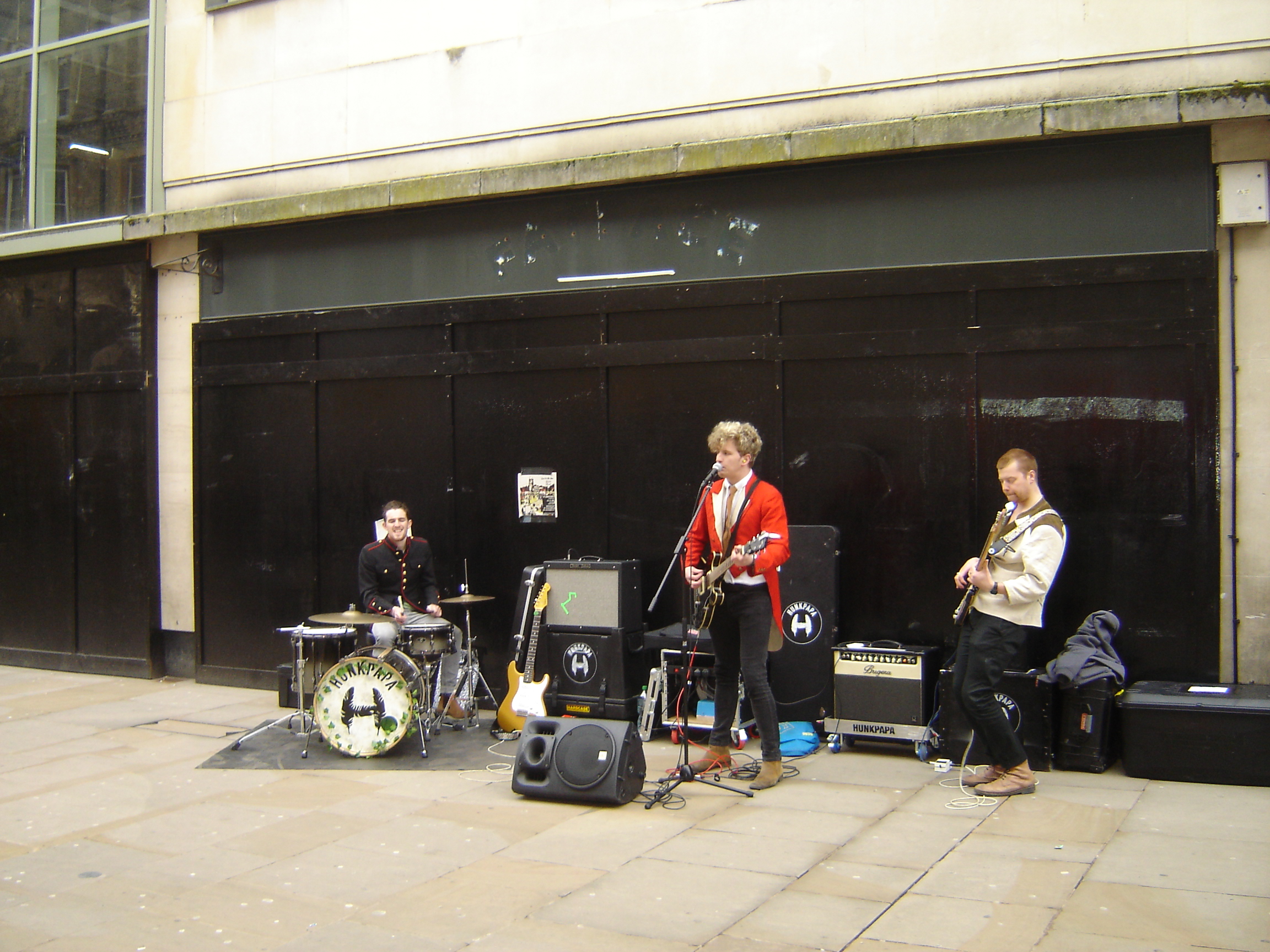 Hunkpapa playing in Cornmarket Street, Oxford
